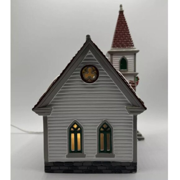 Department 56 Snow Village NWT VINTAGE Shady Oak Church, 1994 #54623 Accessories - Picture 3 of 10